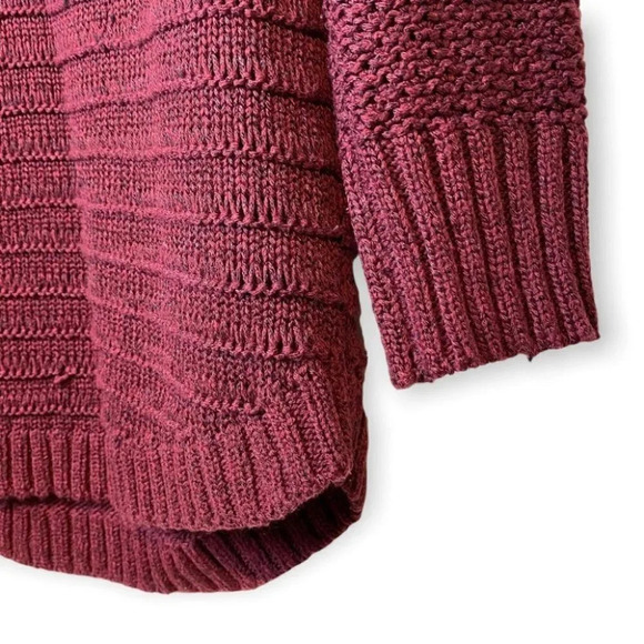 Calvin Klein Jeans Maroon Knit Long Sleeve Sweater - Picture 6 of 9